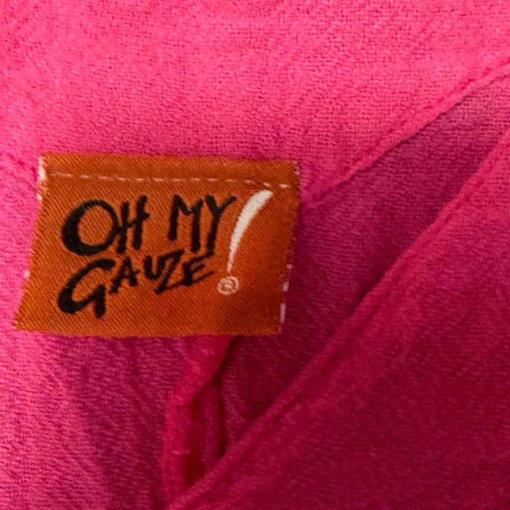 Oh My Gauze V-Neck Gauze Hot Pink Boho Resort Wear Tunic Top Size XL - Picture 7 of 9